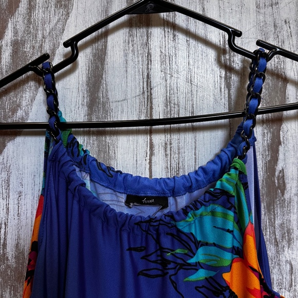 Lemmie for Nina Leonard Long Maxi Floral Dress‎ READ - Picture 4 of 7